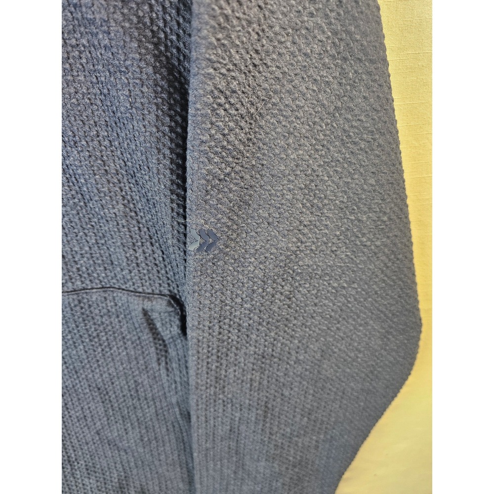 All in Motion Mens Textured Pullover Hoodie Navy Blue Athletic Sweatshirt Large - Picture 2 of 9